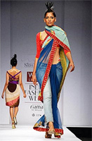Jeans and Saree- Designer Nida Mahmood